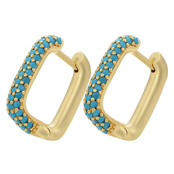 Geo Cube Hoops