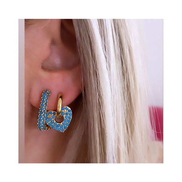 Geo Cube Hoops