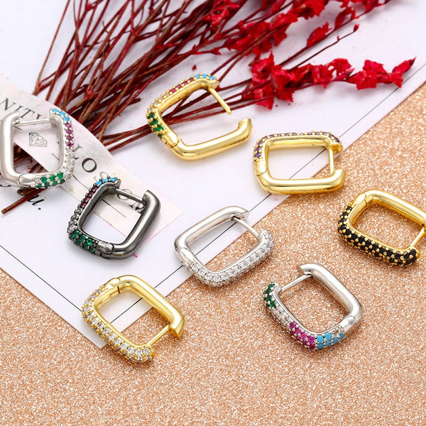 Geo Cube Hoops