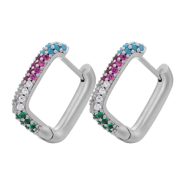 Geo Cube Hoops