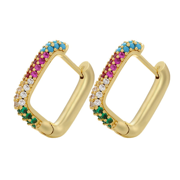 Geo Cube Hoops