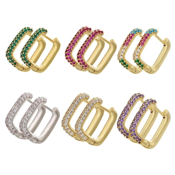 Geo Cube Hoops