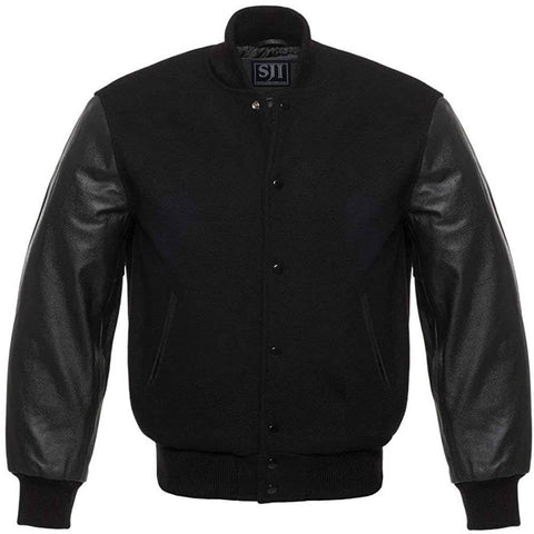 Men's Letterman Bomber Varsity Baseball jacket Genuine Leath